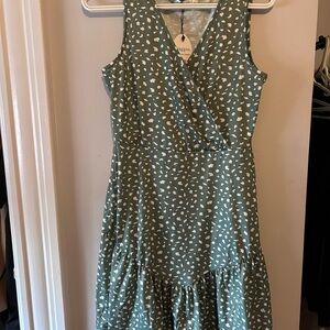 Summer dress Green Patterned